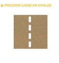 Pochoir de traits arrondis