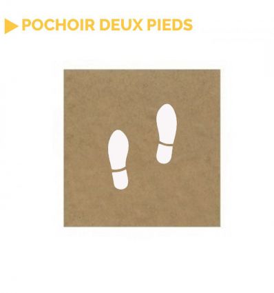 Pochoir Empreinte de Pas