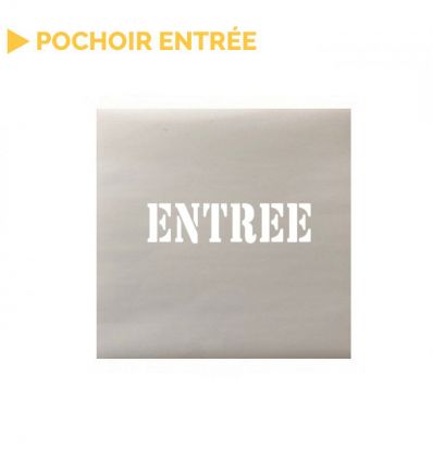 Pochoir entrée