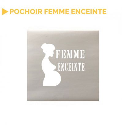 Pochoir femme enceinte