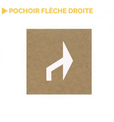 Pochoir flèche de parking tourner à droite / gauche