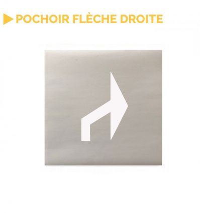 Pochoir flèche de parking tourner à droite / gauche