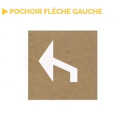 Pochoir flèche de parking tourner à droite / gauche