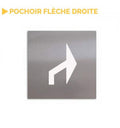 Pochoir flèche de parking tourner à droite / gauche
