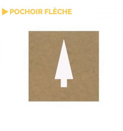 Pochoir flèche droite de parking