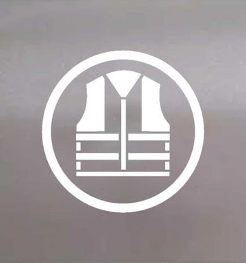 Pochoir port du gilet de sécurité obligatoire