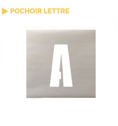 Pochoir lettre de l'alphabet vendu à l'unité