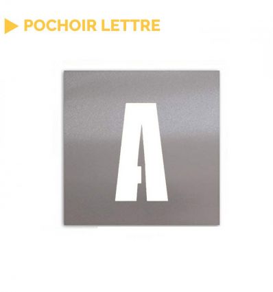 Pochoir lettre de l'alphabet vendu à l'unité