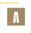 Pochoir lettre de l'alphabet vendu à l'unité
