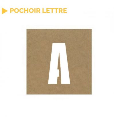 Pochoir lettre de l'alphabet vendu à l'unité