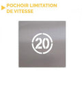 Pochoir limitation de vitesse rond ou ovale 20 km/h