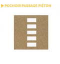 Pochoir passage piéton deux parties
