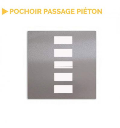 Pochoir passage piéton deux parties