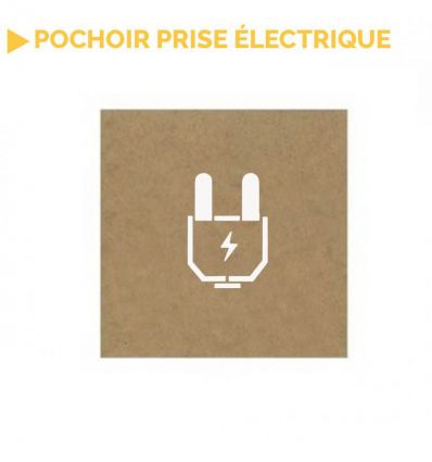 Pochoir Prise de courant électrique