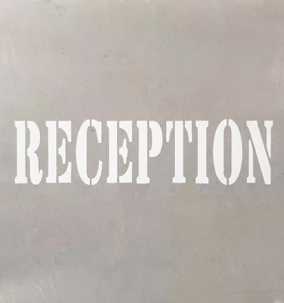 Pochoir réception
