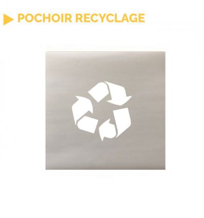 Pochoir logo recyclage