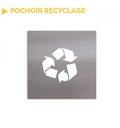 Pochoir logo recyclage