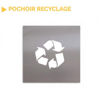 Pochoir logo recyclage