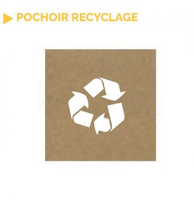 Pochoir logo recyclage