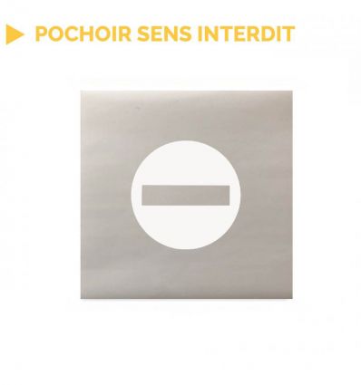 Pochoir sens interdit