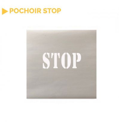 Pochoir stop en lettres