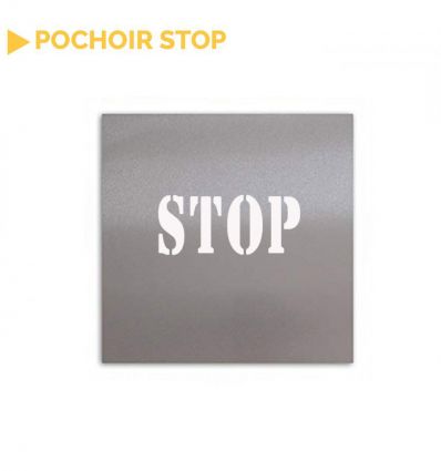 Pochoir stop en lettres