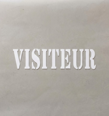 Pochoir visiteur