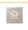 Pochoir voiture électrique avec texte