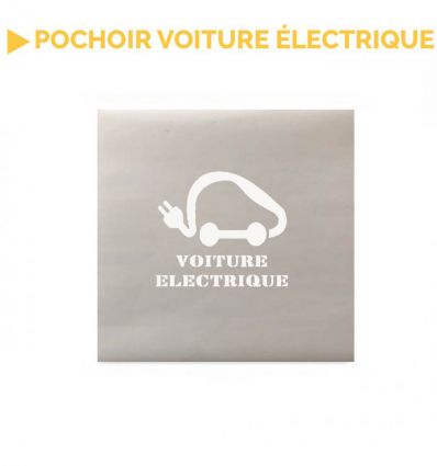Pochoir voiture électrique avec texte