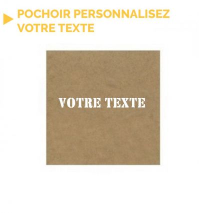 Pochoir "votre texte" une ligne