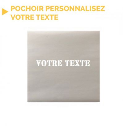 Pochoir "votre texte" une ligne