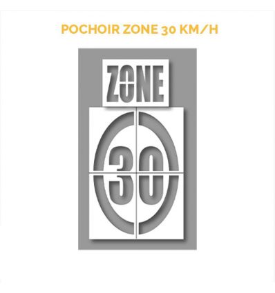 Pochoir Zone 30 km/h