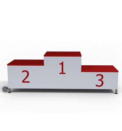Podium de sport Mobile et Réglable 3 places Acier