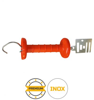 Poignée de cloture electrique en inox