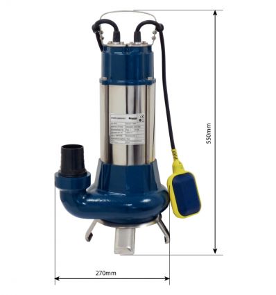 Pompe à eau immergée automatique en fonte