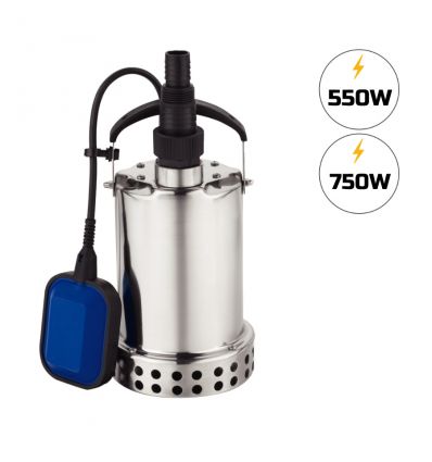 Pompe à eau immergée automatique en inox
