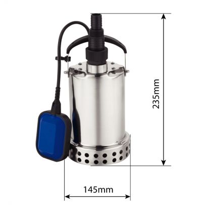 Pompe à eau immergée automatique en inox