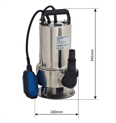 Pompe à eau immergée automatique en inox