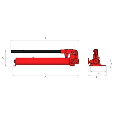 Pompe hydraulique manuelle 700 bar