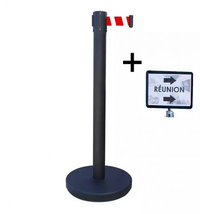 Porte affiche sur pied à sangle A4