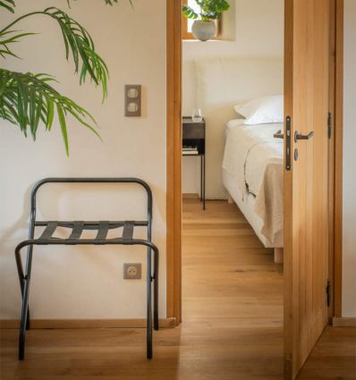 Porte bagage chambre hôtel avec dosseret