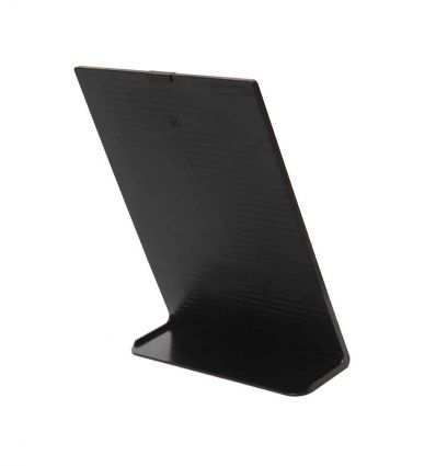 Porte menu pour table "L" en polypropylène