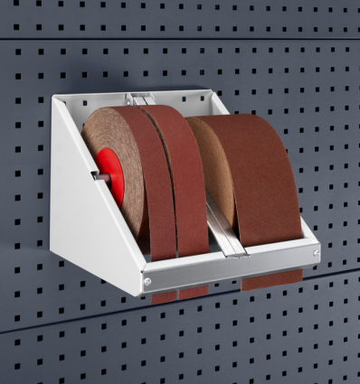 Porte rouleau atelier pour panneau perforé