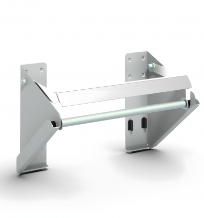 Porte rouleau atelier pour panneau perforé