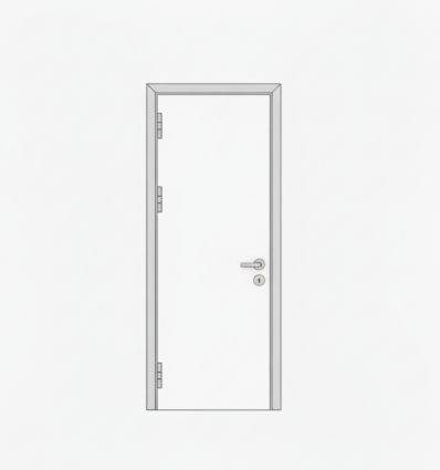 Porte semi-isotherme battante