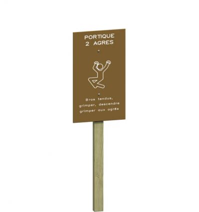 Portique 2 agrès en bois - Parcours de santé