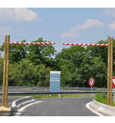 Portique pivotant parking Acier/Bois