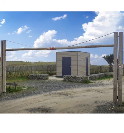 Portique pivotant parking Acier/Bois