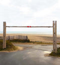 Portique pivotant parking Acier/Bois