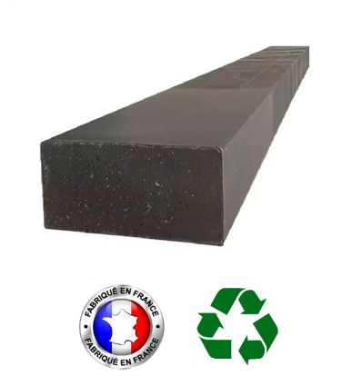 Poteau 80 x 40 mm en plastique recyclé 2,5 mètres